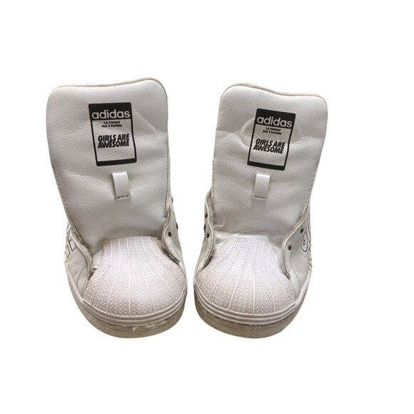 Adidas Girls Are Awesome white sneakers size 6 SKU 1112 - Picture 2 of 7